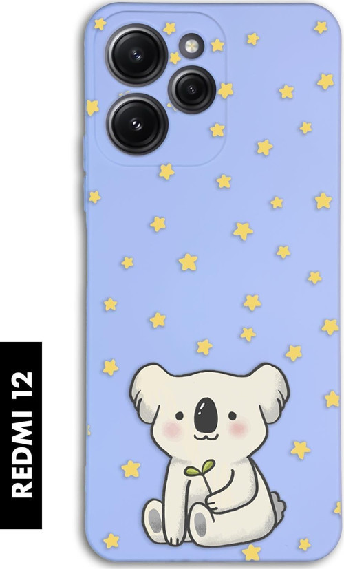 Xiaomi Redmi 12 Uyumlu Koala Desenli Premium Silikonlu Lansman Telefon Kılıfı