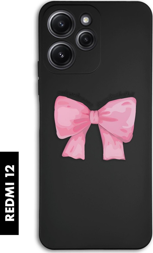 Xiaomi Redmi 12 Uyumlu Kurdele Desenli Premium Silikonlu Lansman Telefon Kılıfı