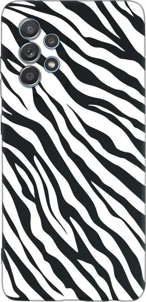 Samsung A32 Zebra Pattern Premium Silikonlu Telefon Kılıfı