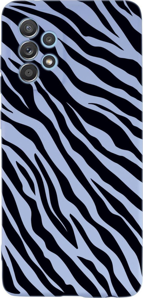 Samsung A32 Zebra Pattern Premium Silikonlu Telefon Kılıfı