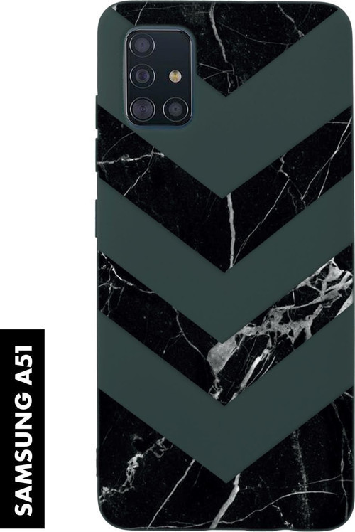 Samsung A51 Uyumlu Mermer Üçgen Desenli Premium Silikonlu Lansman Telefon Kılıfı