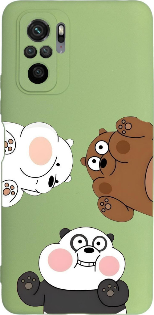 Xiaomi Redmi Note 10 Uyumlu Cute Animals Desenli Premium Silikonlu Telefon Kılıfı