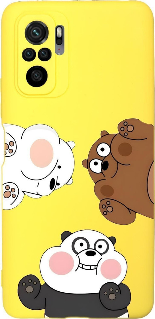 Xiaomi Redmi Note 10 Uyumlu Cute Animals Desenli Premium Silikonlu Telefon Kılıfı