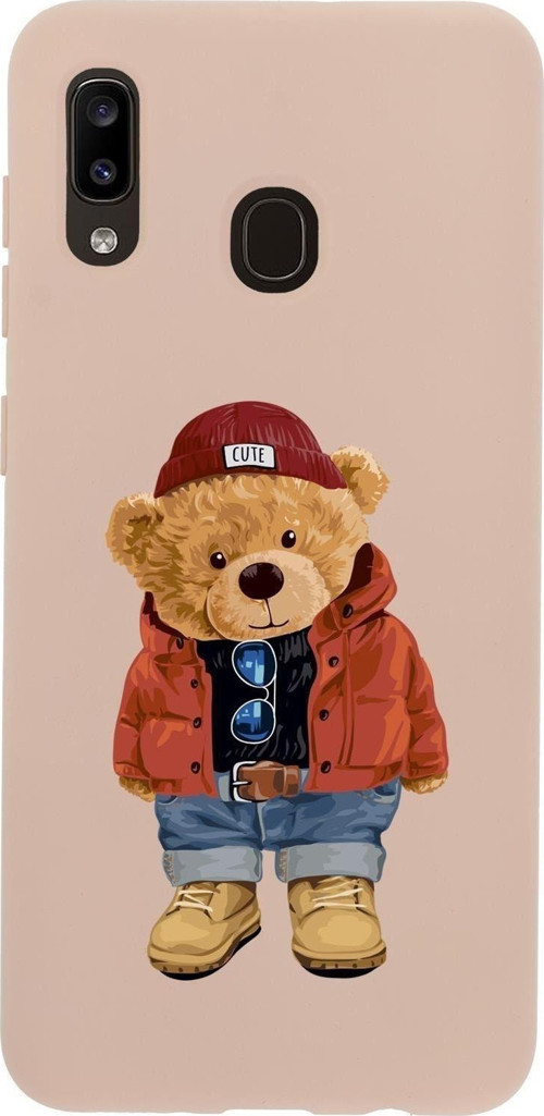 Samsung A30 Teddy Bear Premium Silikonlu Telefon Kılıfı