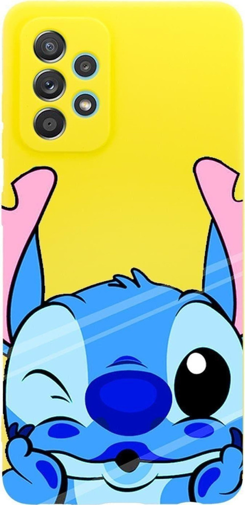 Samsung A23 Uyumlu Stitch Desenli Premium Silikonlu Lansman Telefon Kılıfı
