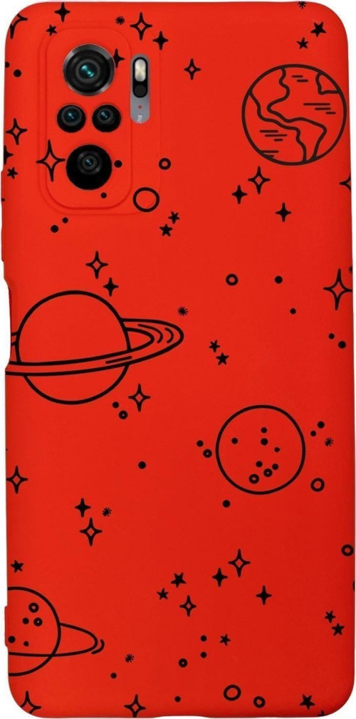 Xiaomi Redmi Note 10 Uyumlu Galaxy Desenli Premium Silikonlu Lansman Telefon Kılıfı