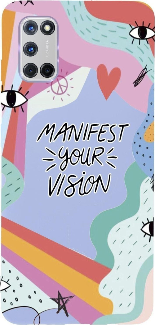 Oppo A72 Manifest Your Vision Premium Silikonlu Telefon Kılıfı