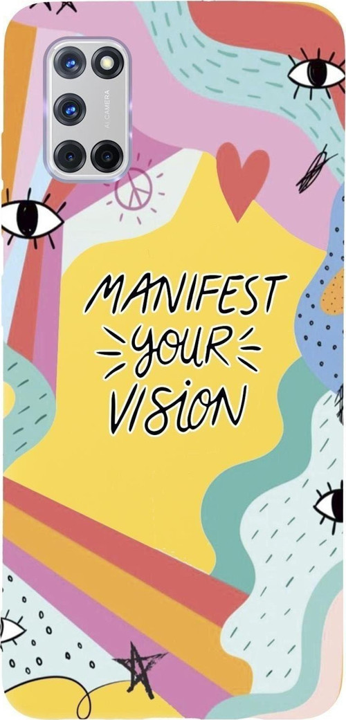 Oppo A72 Manifest Your Vision Premium Silikonlu Telefon Kılıfı
