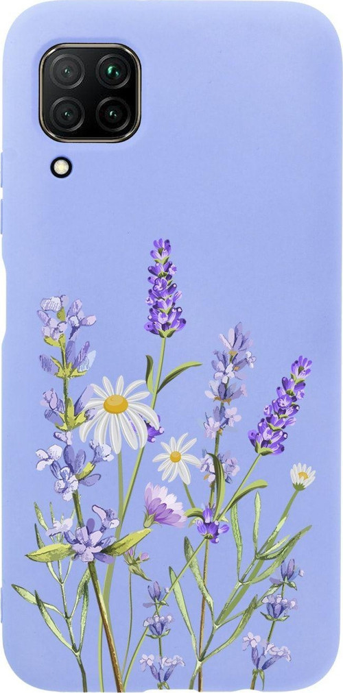 Huawei P40 Lite Lavender Premium Silikonlu Lila Telefon Kılıfı