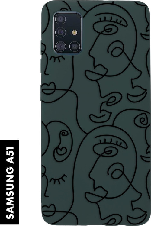 Samsung A51 Uyumlu Face Art Desenli Premium Silikonlu Lansman Telefon Kılıfı