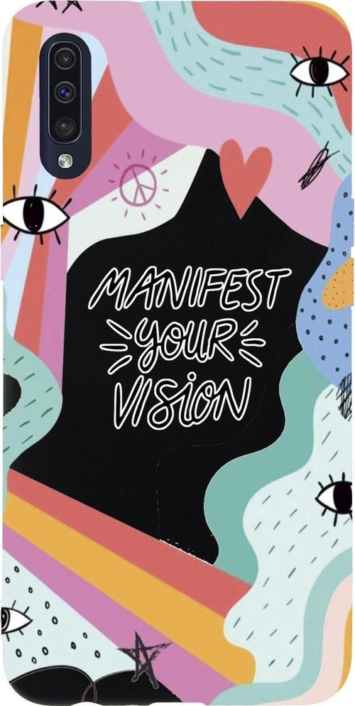 Samsung A50 Uyumlu Manifest Your Vision Premium Silikonlu Telefon Kılıfı