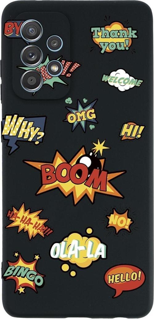 Samsung A32 Stickers Desenli Premium Silikonlu Telefon Kılıfı