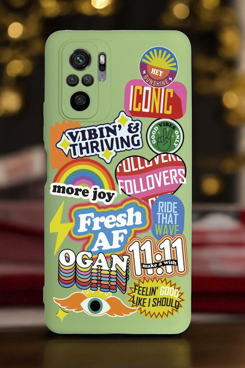 Xiaomi Redmi Note 10/10S Uyumlu Fresh Desenli Premium Silikonlu Lansman Telefon Kılıfı