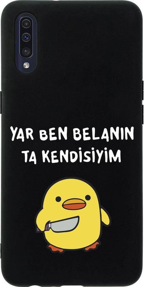 Samsung A50 Katil Civciv Desenli Premium Silikonlu Telefon Kılıfı