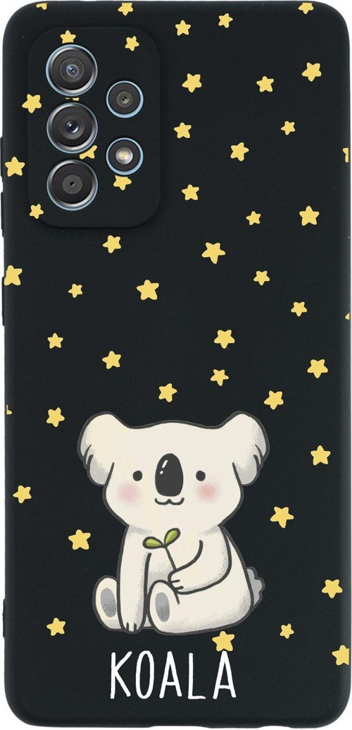 Samsung A32 Koala Premium Silikonlu Siyah Telefon Kılıfı