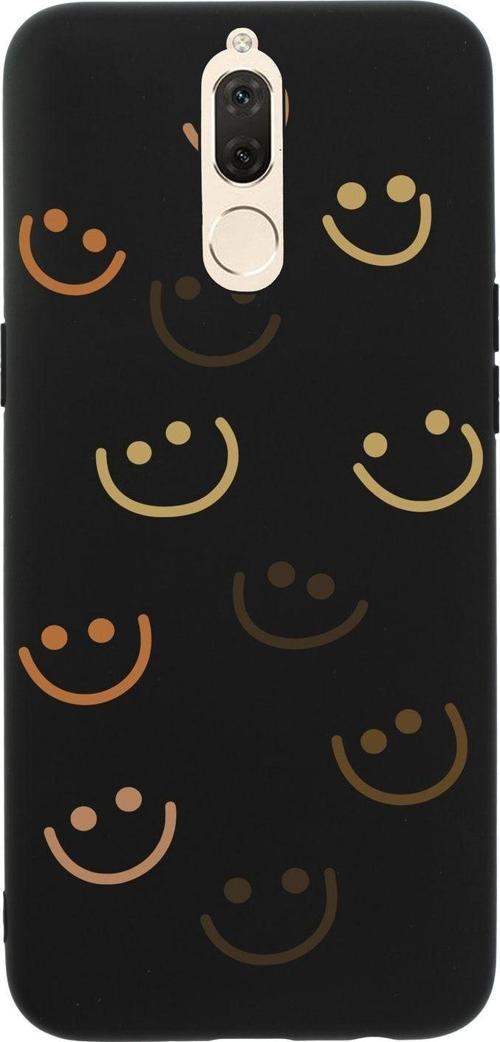 Huawei Mate 10 Lite Smile Premium Silikonlu Siyah Telefon Kılıfı