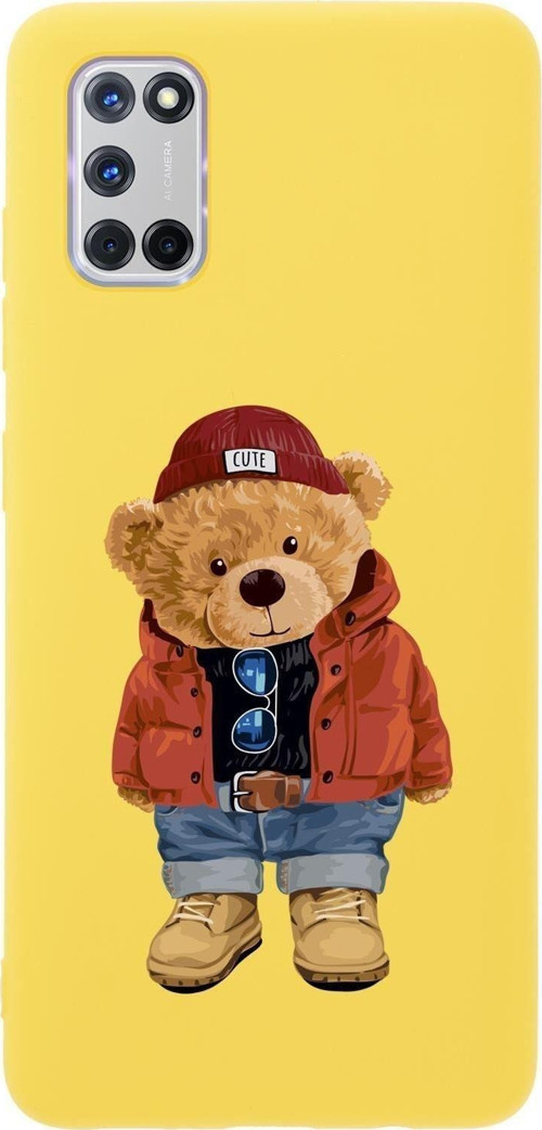 Oppo A72 Teddy Bear Premium Silikonlu Telefon Kılıfı