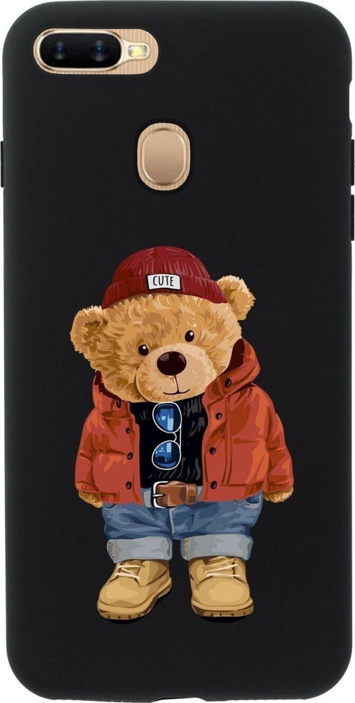 Oppo Ax7 Teddy Bear Premium Silikonlu Telefon Kılıfı