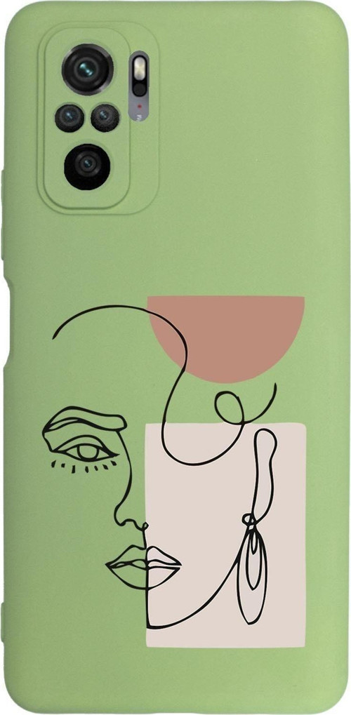 Xiaomi Redmi Note 10 Pro Max Uyumlu Women Art Desenli Premium Silikonlu Lansman Telefon Kılıfı