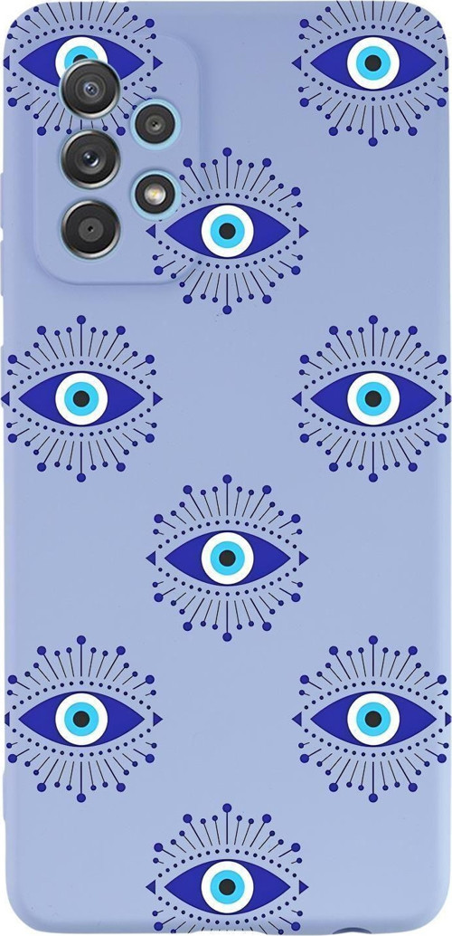 Samsung A73 Uyumlu Mystic Aura Desenli Premium Silikonlu Telefon Kılıfı