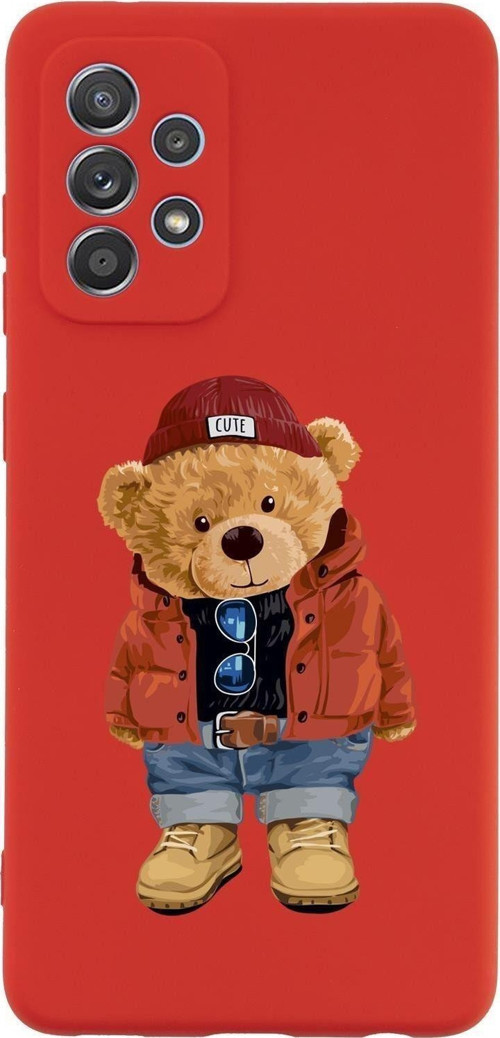 Samsung A52 Teddy Bear Premium Silikonlu Telefon Kılıfı