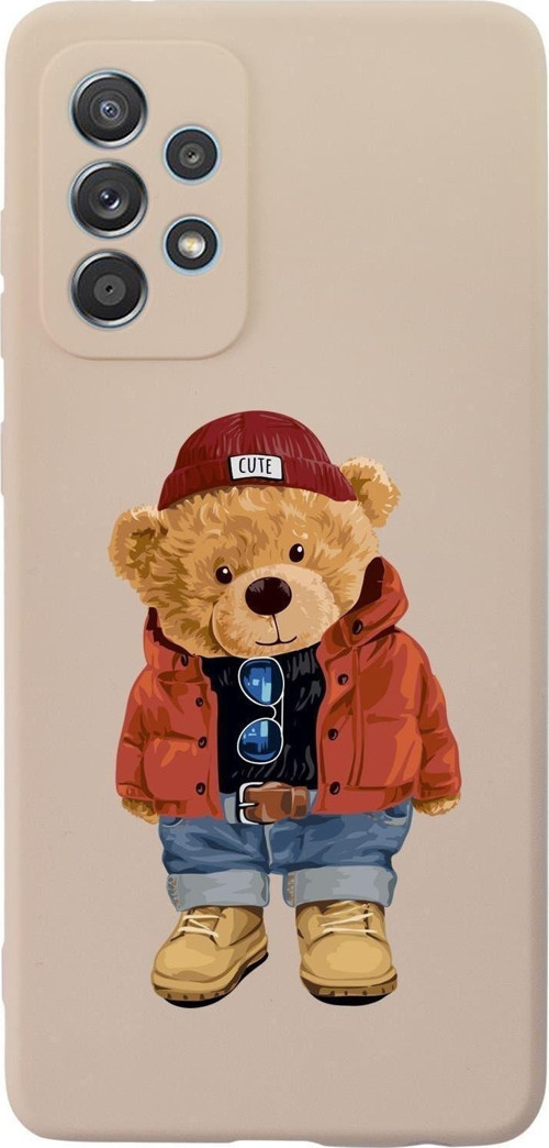 Samsung A52 Teddy Bear Premium Silikonlu Telefon Kılıfı