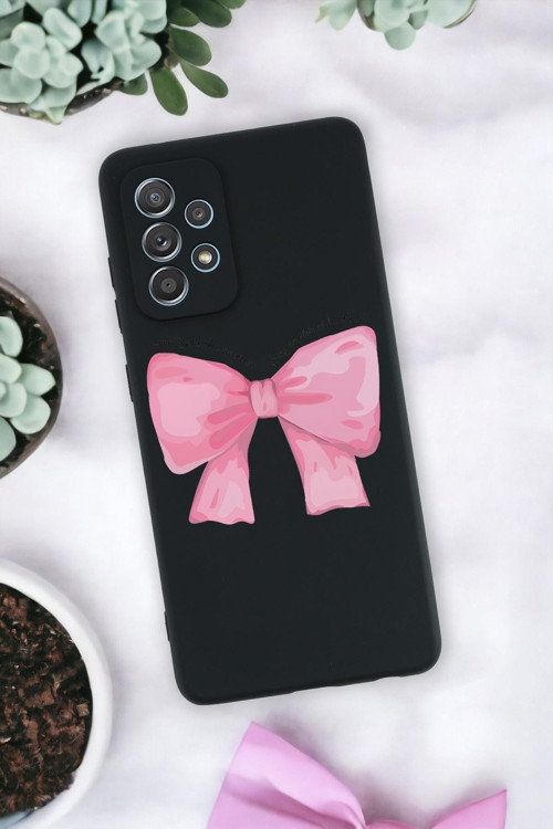 Samsung A72 Uyumlu Pembe Kurdele Premium Silikonlu Telefon Kılıfı