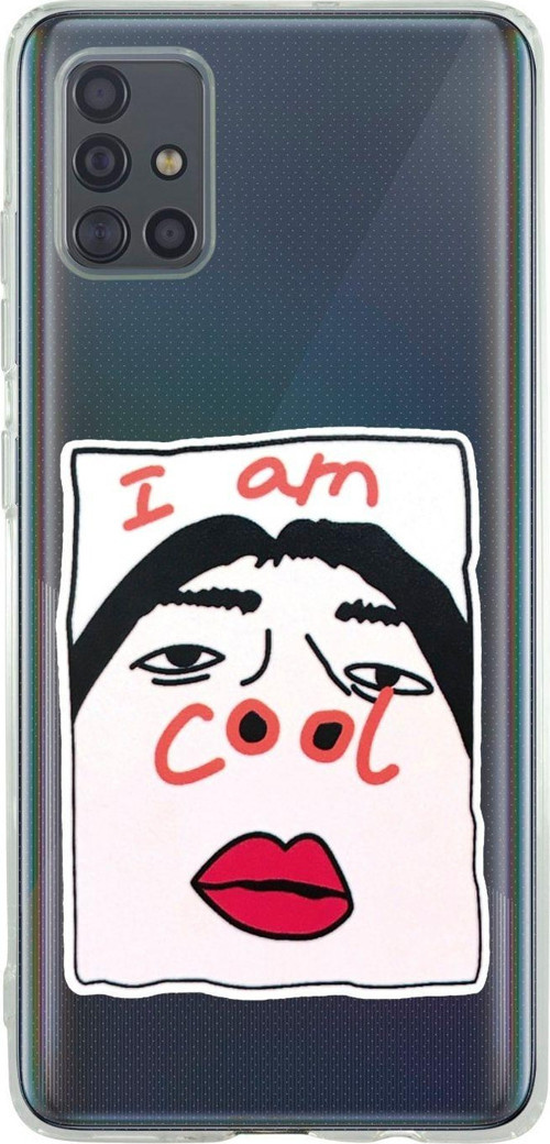 Samsung A71 Cool Şeffaf Telefon Kılıfı