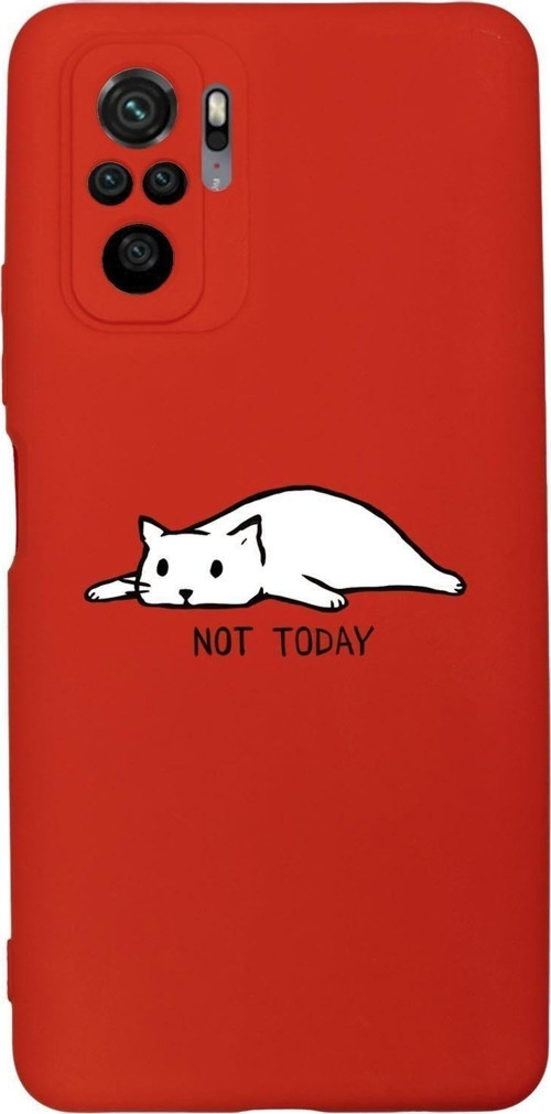Xiaomi Redmi Note 10 Uyumlu Not Today Desenli Premium Silikonlu Lansman Telefon Kılıfı