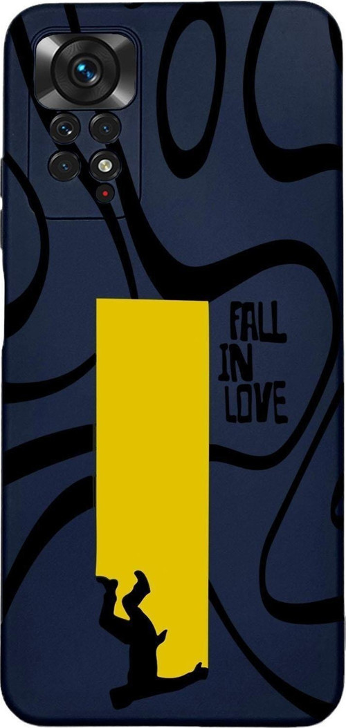 Xiaomi Redmi Note 11 Uyumlu Fall In Love Desenli Premium Silikonlu Lansman Telefon Kılıfı