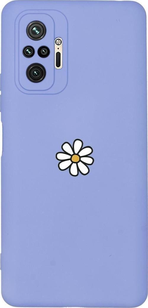 Redmi Note 10 Pro Max Papatya Desenli Premium Silikonlu Telefon Kılıfı