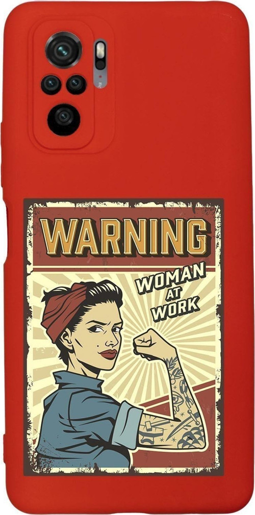 Xiaomi Redmi Note 10 Uyumlu Women At Work Desenli Premium Silikonlu Lansman Telefon Kılıfı