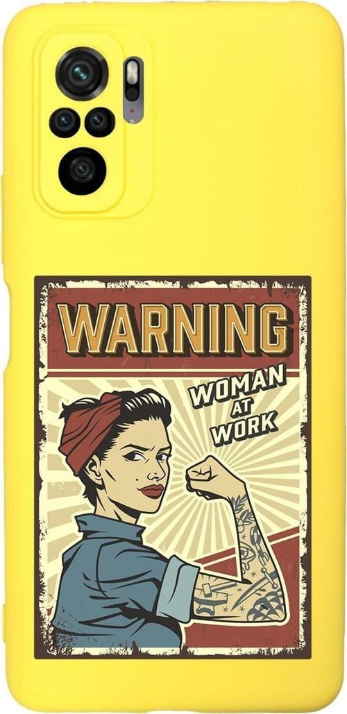 Xiaomi Redmi Note 10 Uyumlu Women At Work Desenli Premium Silikonlu Lansman Telefon Kılıfı