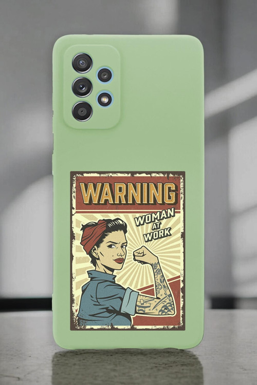 Samsung A52 Uyumlu Women At Work Desenli Premium Silikonlu Lansman Telefon Kılıfı