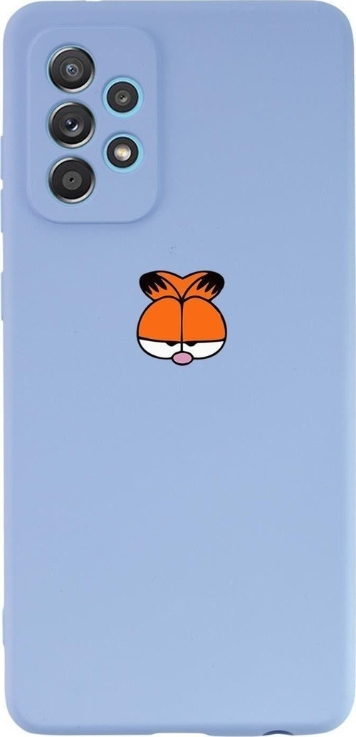 Samsung Galaxy A13 Uyumlu Garfield Desenli Premium Silikonlu Lansman Telefon Kılıfı