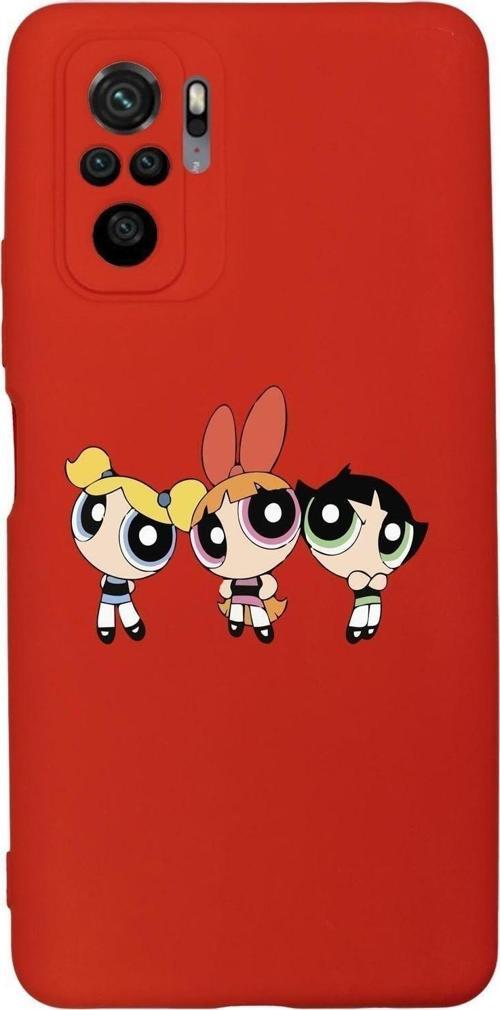Xiaomi Redmi Note 10 Uyumlu Powerpuff Girls Desenli Premium Silikonlu Lansman Telefon Kılıfı