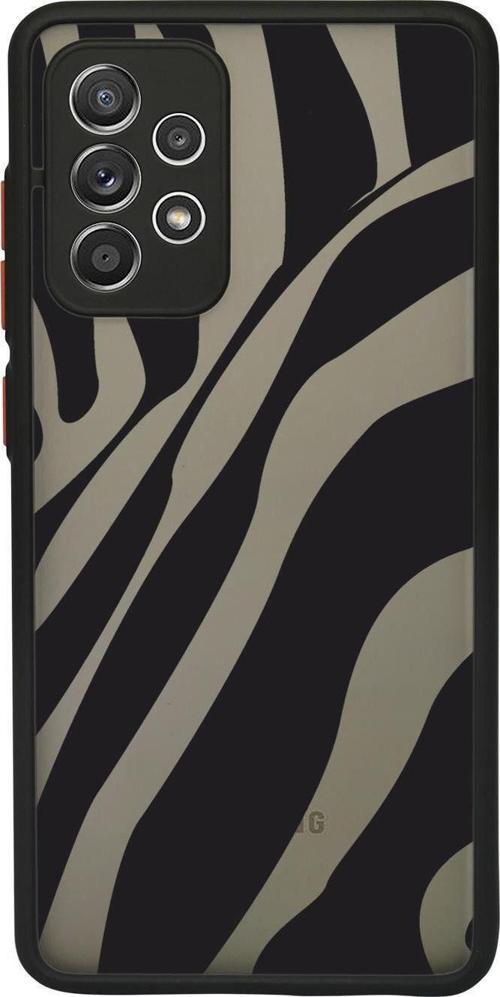 Samsung A72 Uyumlu Kamera Lens Korumalı Zebra Desenli Lüx Telefon Kılıfı