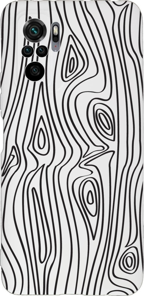 Xiaomi Redmi Note 10 Pro Max Uyumlu Wooden Desenli Premium Silikonlu Lansman Telefon Kılıfı