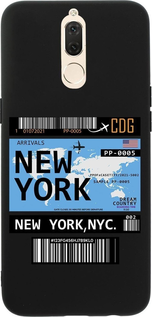 Huawei Mate 10 Lite New York Premium Silikonlu Telefon Kılıfı