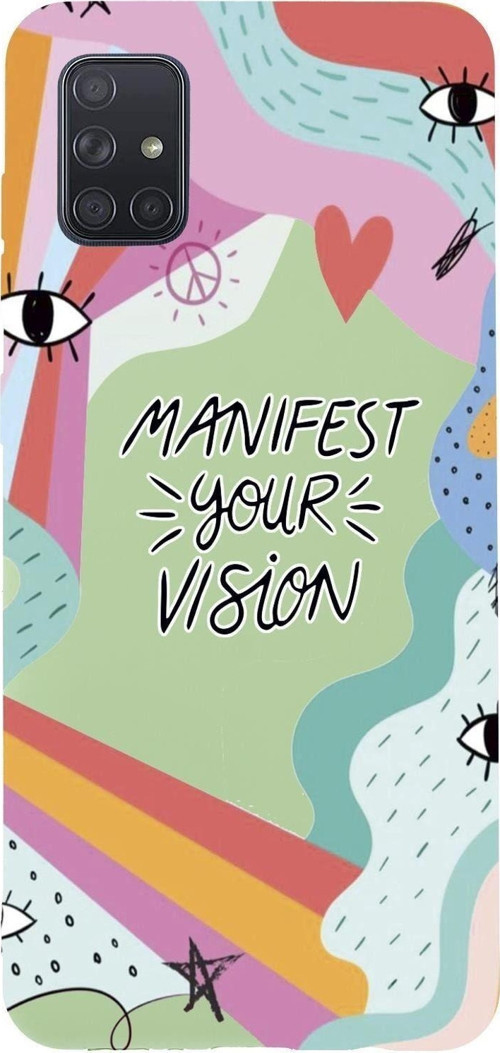 Samsung A71 Manifest Your Vision Premium Silikonlu Telefon Kılıfı