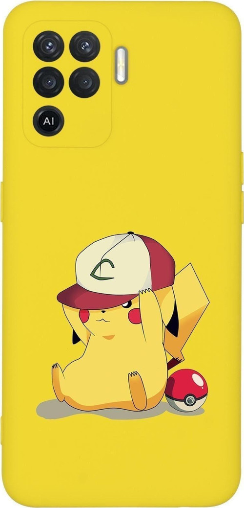 Oppo Reno 5 Uyumlu Lite Pokemon Desenli Premium Silikonlu Telefon Kılıfı