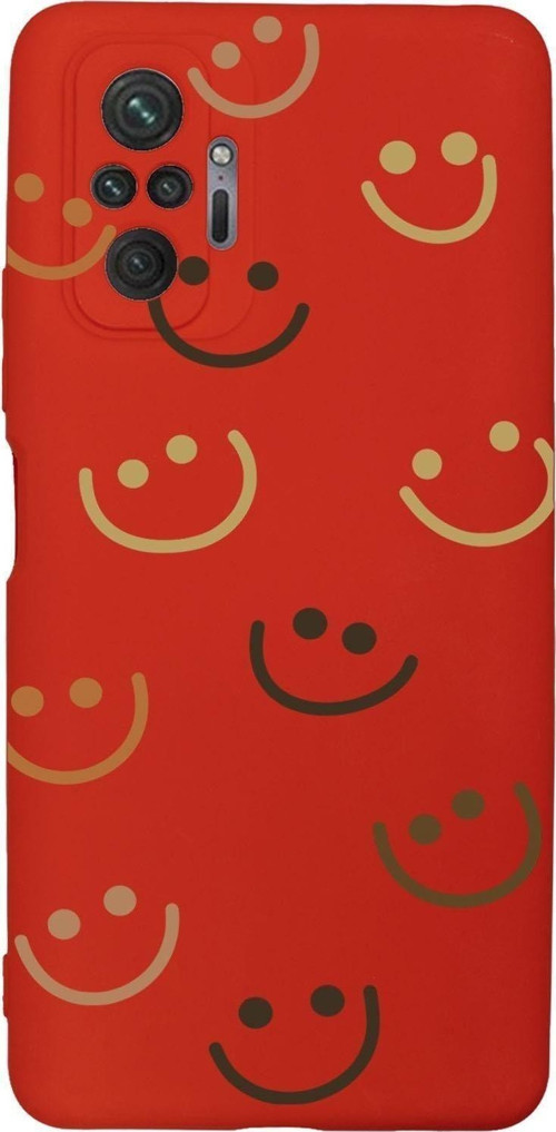 Xiaomi Redmi Note 10 Pro Max Uyumlu Smile Desenli Premium Silikonlu Lansman Telefon Kılıfı
