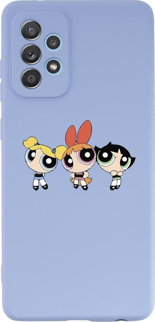 Samsung Galaxy A13 Uyumlu Powerpuff Girls Desenli Premium Silikonlu Lansman Telefon Kılıfı