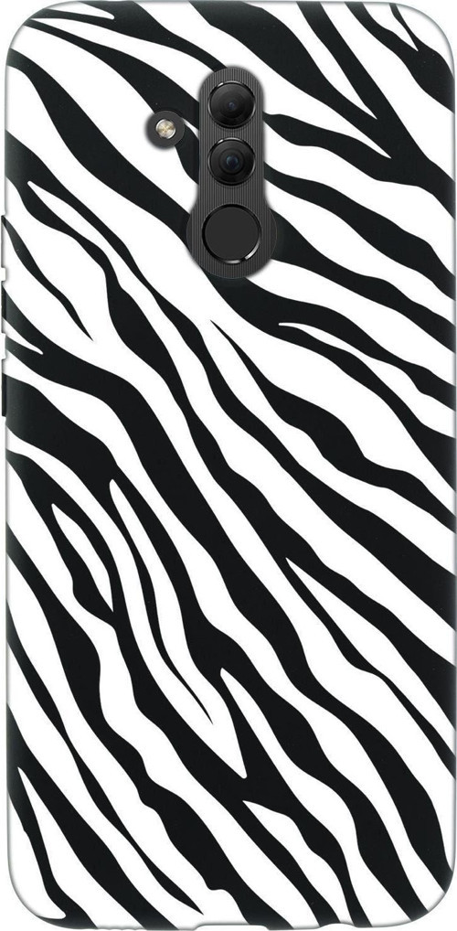 Huawei Mate 20 Lite Zebra Pattern Premium Silikonlu Telefon Kılıfı
