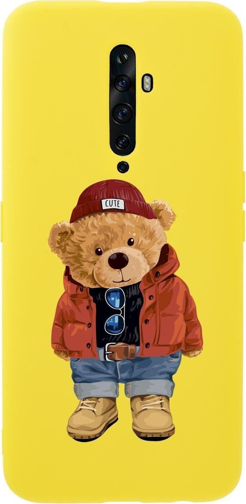 Oppo Reno 2Z Teddy Bear Premium Silikonlu Telefon Kılıfı