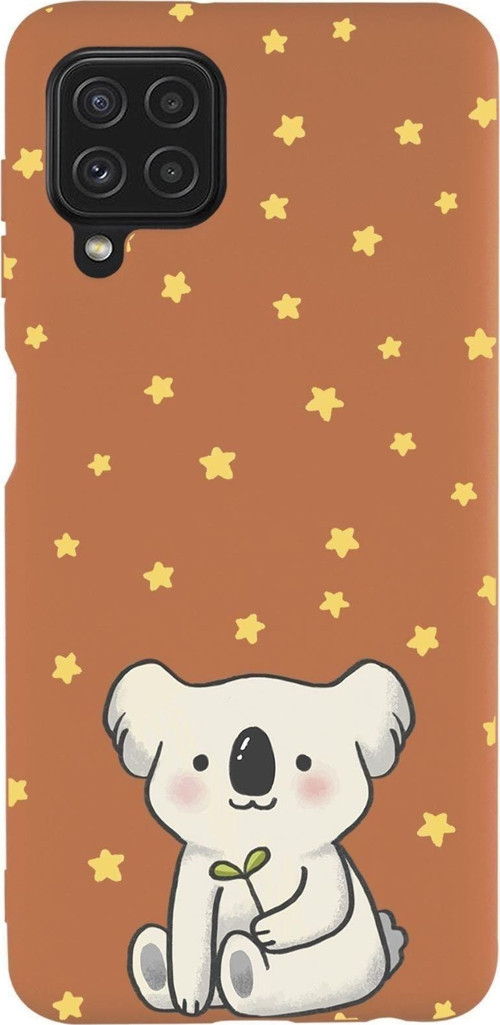 Samsung Galaxy A22 Uyumlu Koala Desenli Premium Silikonlu Lansman Telefon Kılıfı