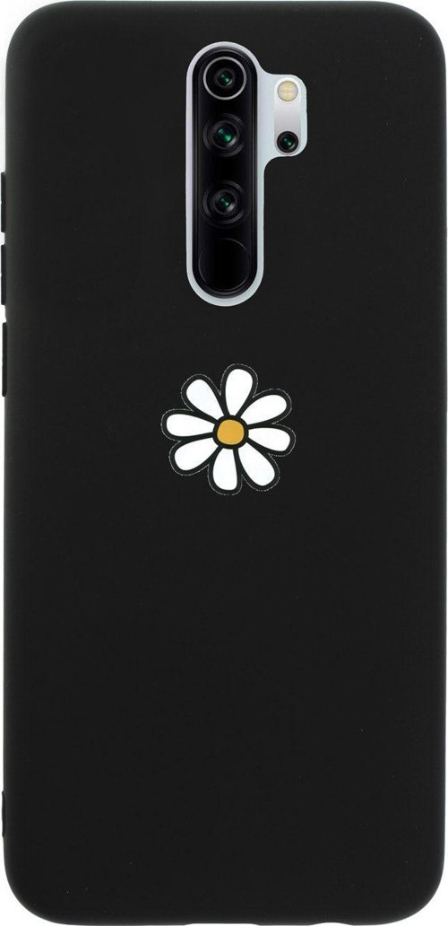 Xiaomi Redmi Note 8 Pro Papatya Premium Silikonlu Siyah Telefon Kılıfı