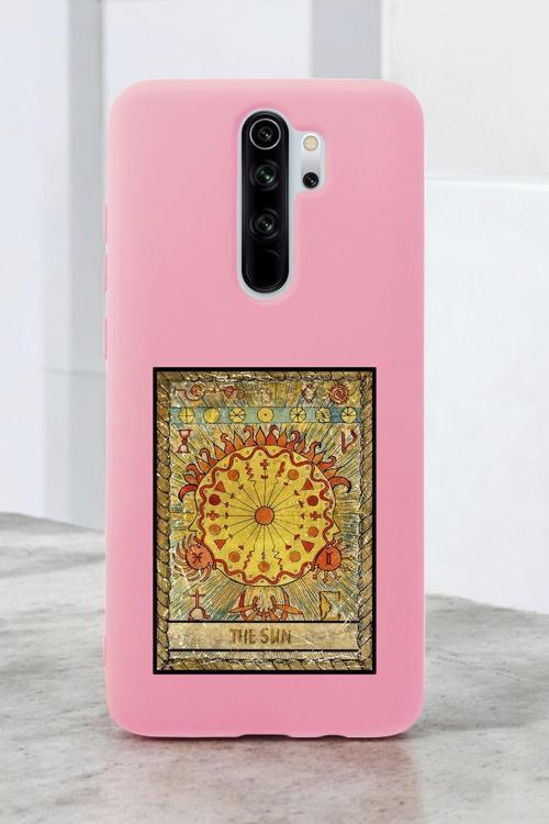 Xiaomi Redmi Note 8 Pro Uyumlu The Sun Desenli Premium Silikonlu Lansman Telefon Kılıfı