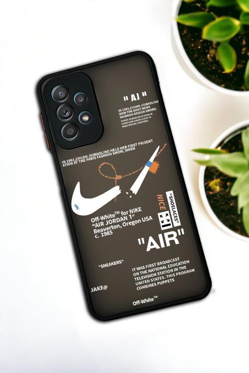 Samsung Galaxy A23 Uyumlu Air Desenli Buzlu Şeffaf Lüx Telefon Kılıfı