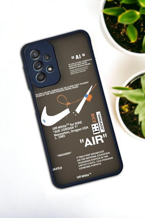 Samsung Galaxy A23 Uyumlu Air Desenli Buzlu Şeffaf Lüx Telefon Kılıfı